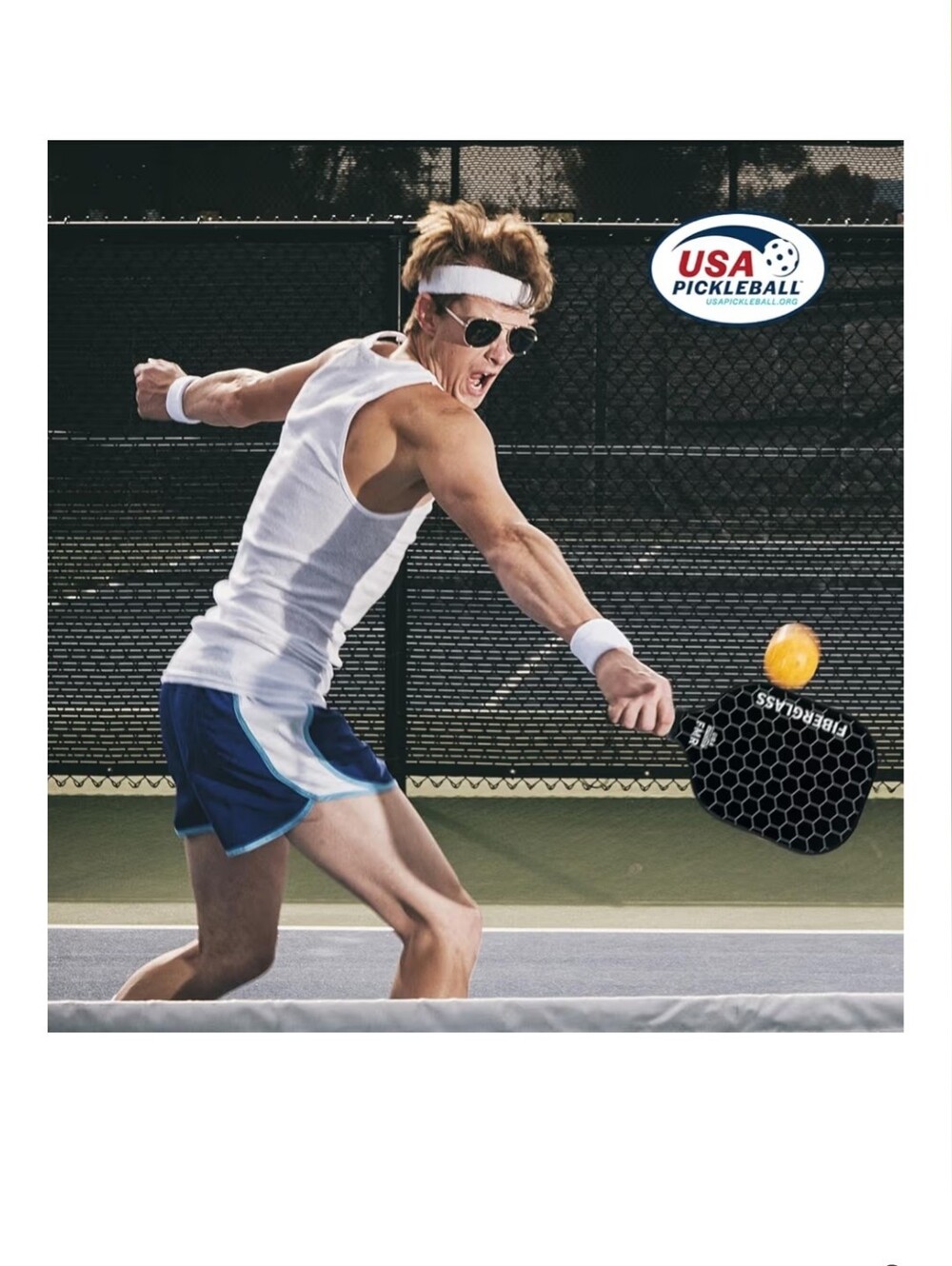 4 Pickleball Paddles & 4 Balls-USAPA Approved Fiberglass Surface, Lightweight - Picture 6 of 11